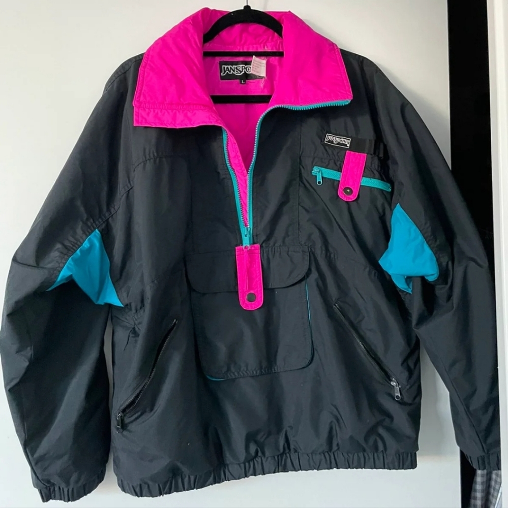 Vintage (80's-90's) Jansport pullover puffer coat.